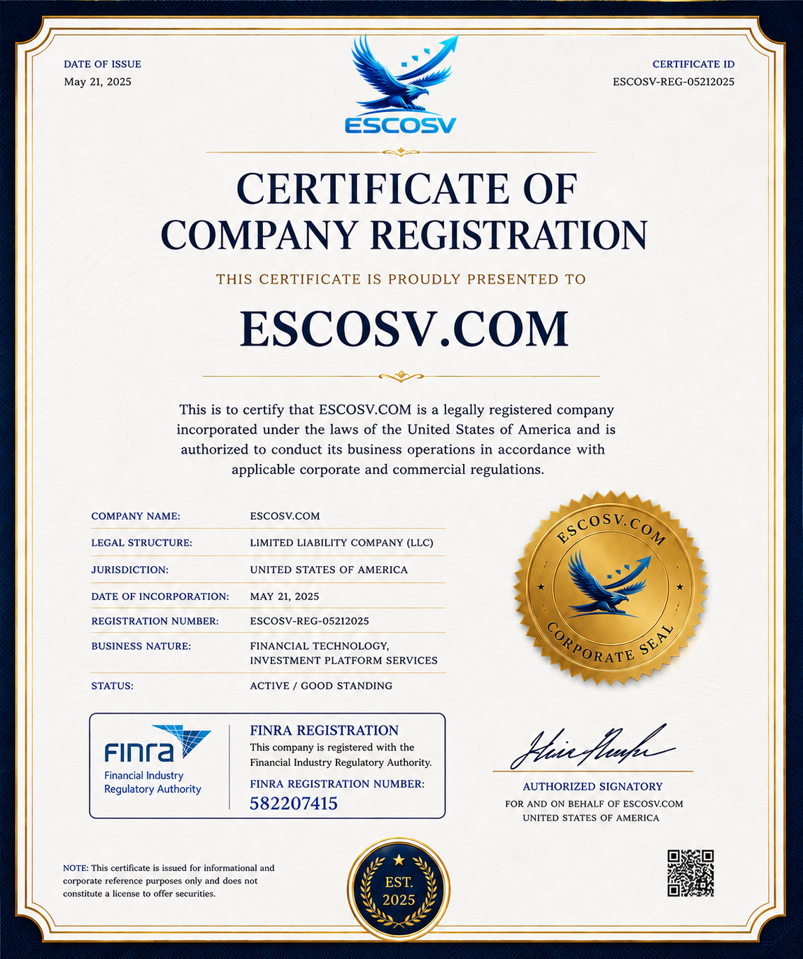 Company Certificate